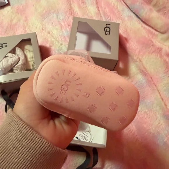 UGG Soft Pink Infant Booties - Picture 2 of 6